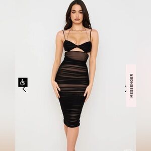 House of CB Black Midi Dress NWT
Size small